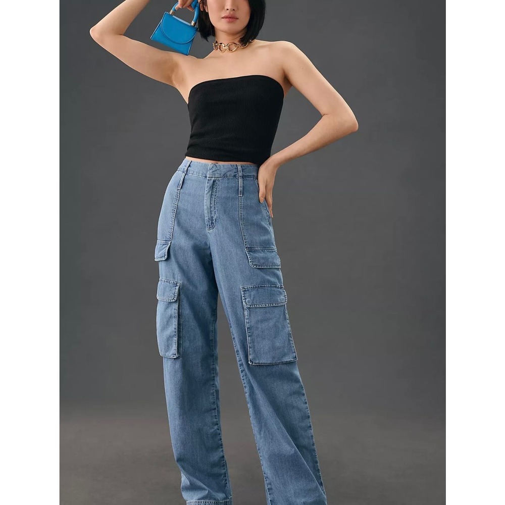 FRAME hi rise utility straight leg jeans size 30 women's